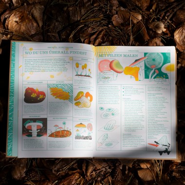 Myko – illustriertes Pilzmagazin in Buchform, 10 Ausgaben in 14 Sonderfarben
