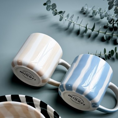 Magazin Minori - Becher Stripes - boho beige