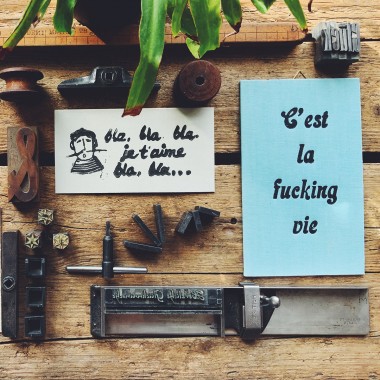 C'est la fucking vie
Letterpress von papelami