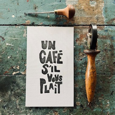 Un café s’il vous plaÎt
Linoldruck von papelami