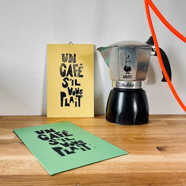 Un café s’il vous plaÎt
Linoldruck von papelami