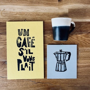 Un café s’il vous plaÎt
Linoldruck von papelami