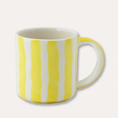 Magazin Minori - Becher Stripes - spiaggia yellow