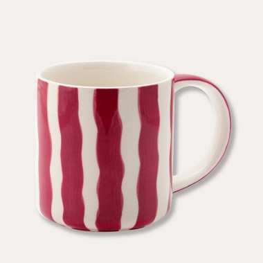 Magazin Minori - Becher Stripes - tramonto red