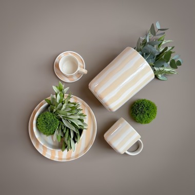 Magazin Minori - Espresso Stripes - boho beige (2er Set - 4 Teile)