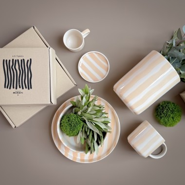 Magazin Minori - Becher Stripes - boho beige