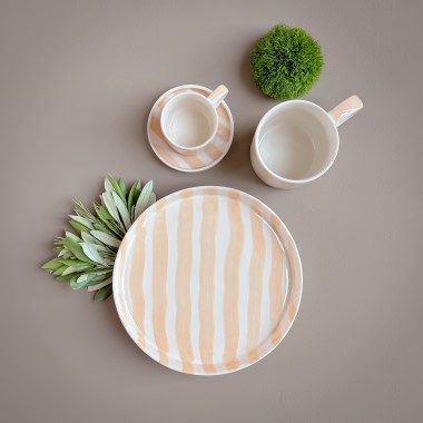 Magazin Minori - Teller Stripes - boho beige