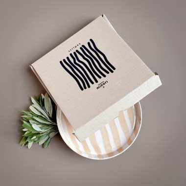 Magazin Minori - Teller Stripes - boho beige