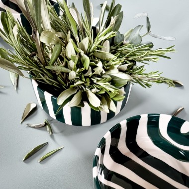 Magazin Minori - Becher Stripes - gentle green