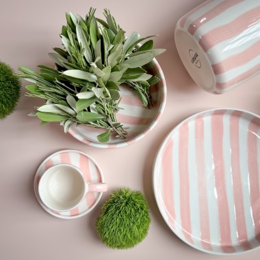 Magazin Minori - Teller Stripes - incanto rose