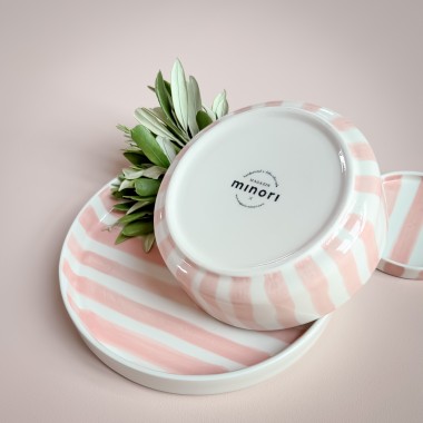 Magazin Minori - Teller Stripes - incanto rose