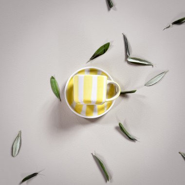 Magazin Minori - Espresso Stripes - spiaggia yellow (2er Set - 4 Teile)