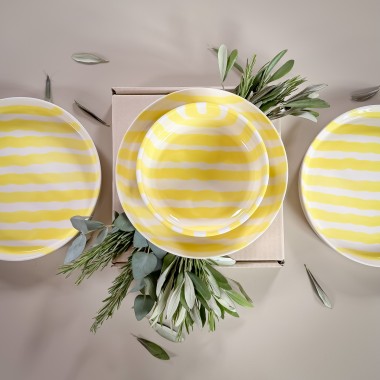 Magazin Minori - Schale Stripes - spiaggia yellow