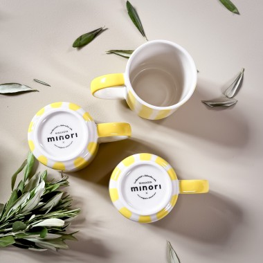 Becher Stripes - spiaggia yellow