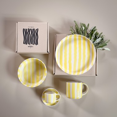 Magazin Minori - Schale Stripes - spiaggia yellow