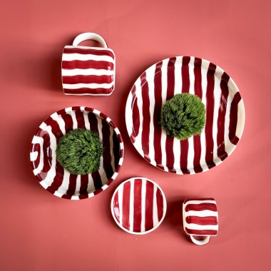 Magazin Minori - Teller Stripes - tramonto red