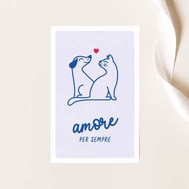 Minikarte "Amore per Sempre" - Grußkarte für Verliebte