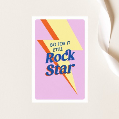 Minikarte „Rockstar“ - Mutmachkarte