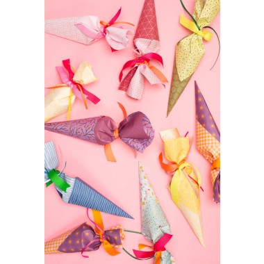 Mini Schultüte Bastelset zur Einschulung in Rosa - My Pretty Circus