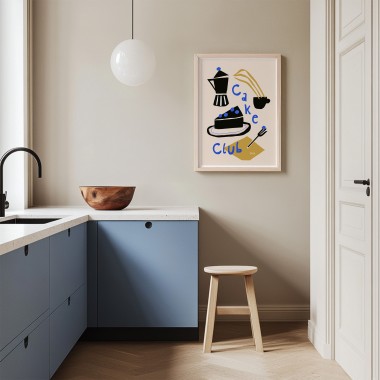Cake Club Food & Kitchen Poster
