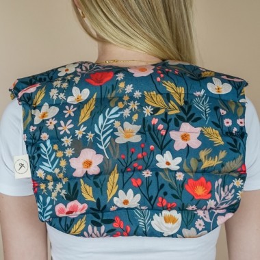 Nackenkissen mit Bio-Dinkel gefüllt mit Blumen – Tochter von Walter