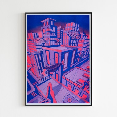 The Naughty District - Farbenfrohe Print Serie in A3