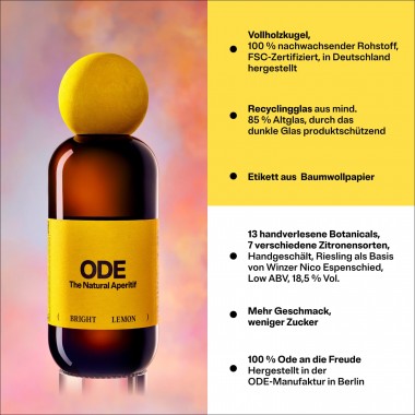 ODE Bright Lemon 0,5 l • 18,5 % Vol.