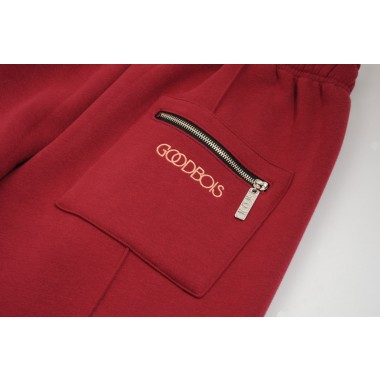 GOODBOIS - OG LOGO WIDELEG SWEATPANTS BURGUNDY