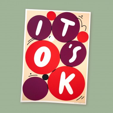 Anne Albert – OK – Siebdruck –21 x 30 cm (A4)