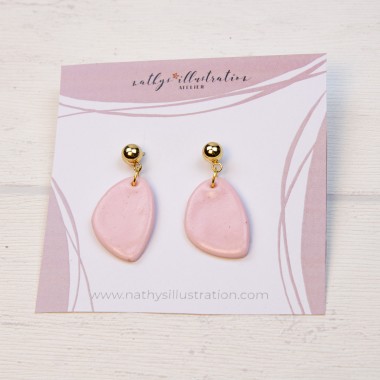 nathys_illustration - Ohrringe "Rosenblatt" spring feelings collection 2,5cm