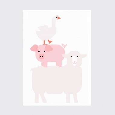 Poster Drei Freunde Format DIN A3 – Julia Matzke
