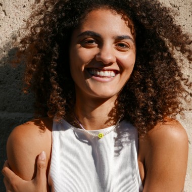 »Digging« Smiley-Kette in Violett von pinapina