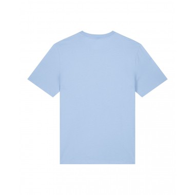 ORGANIC T-SHIRT SMILEY STICK WEISS | UNISEX | HIMMELBLAU – Studio Schön®