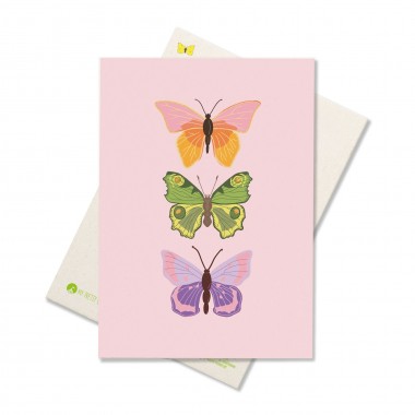 Karte Schmetterling - 5 Postkarten für den Frühling - My Pretty Circus