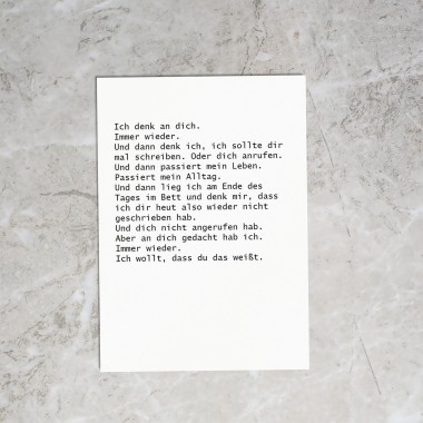 Love is the new black – Postkarten Set "Text"