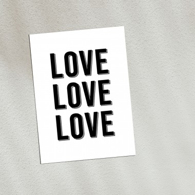 Love is the new black – Postkarten-Set "Love"