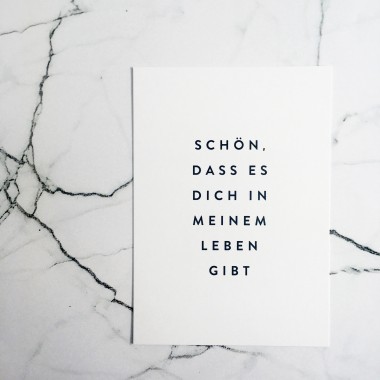 Love is the new black - Postkarte "in meinem Leben"