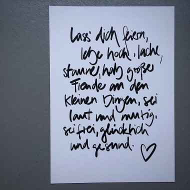 Love is the new black – Postkarten Set "Text"