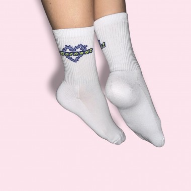 BURNOUT white socks