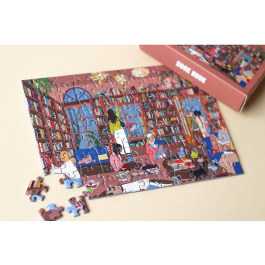 Piecely Book Nook Minipuzzle, 99 Teile