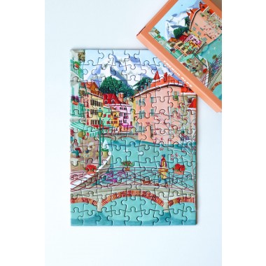 Piecely French Alps Minipuzzle, 99 Teile