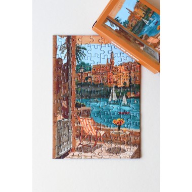 Piecely Menton France Minipuzzle, 99 Teile