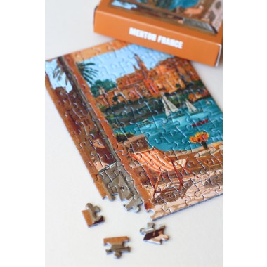 Piecely Menton France Minipuzzle, 99 Teile