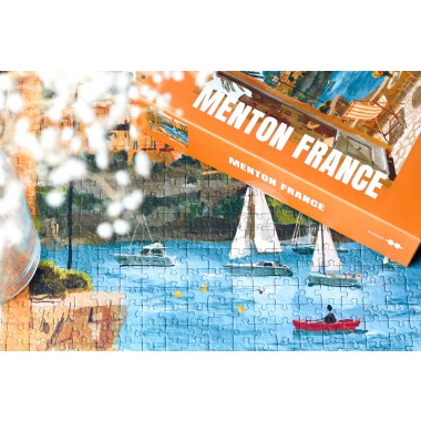 Piecely Menton France Puzzle, 1000 Teile