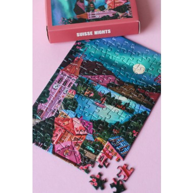 Piecely Suisse Nights Minipuzzle, 99 Teile