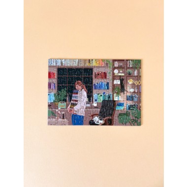 Piecely Reading Room Minipuzzle, 99 Teile