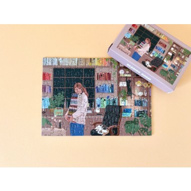 Piecely Reading Room Minipuzzle, 99 Teile