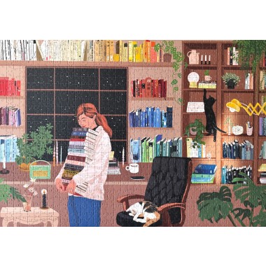 Piecely Reading Room Puzzle, 1000 Teile