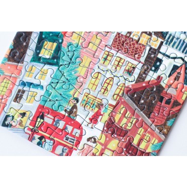 Piecely Snowy London Minipuzzle, 99 Teile