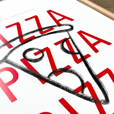 Pizza Lover | A3 Poster, Plakat | Slow Sunday Studio